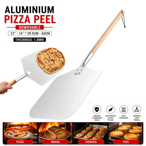 Pizza peel aluminium paddle - aluminium,