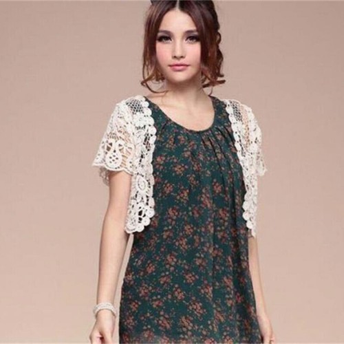 Handmade crochet lace bolero - handmade,