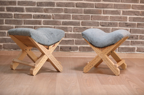 Copule stools pair - a,