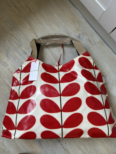 Orla kiely red stem - stem, shopper
