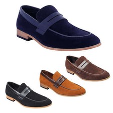 Men’s Suede Penny Loafers