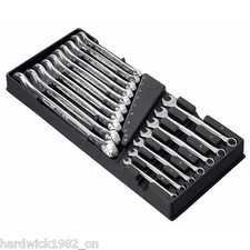 Facom Tools 17 Piece Combination Spanner Wrench Tool Set 6mm - 24mm