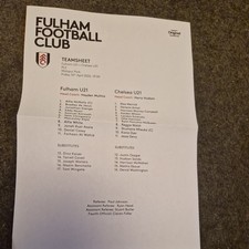 Fulham V Chelsea U21  Official