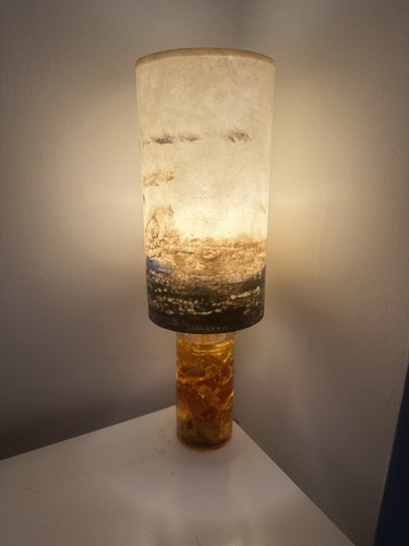 Vintage spun fibreglass - spun, lamp
