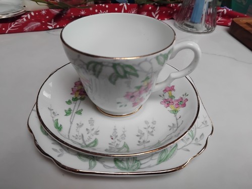 Stanley trio teacup saucer - stanley, teacup,