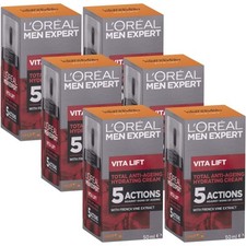 6 x LOreal Men Expert Vita Lift 5 Actions with French Vine Extract 50mL