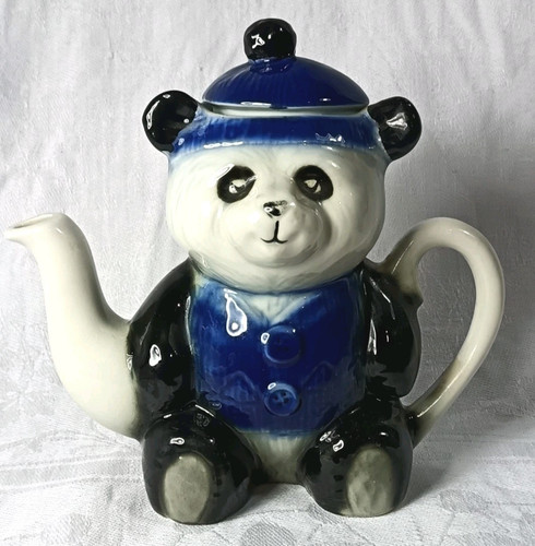 Tony wood panda teapot - tony,