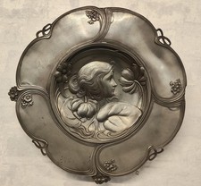Antique Art Nouveau Pewter
