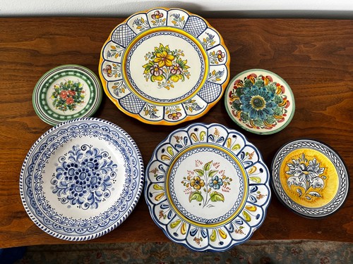 Vintage hand painted ceramic - hand-painted,