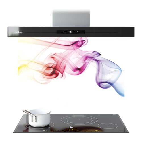 Kitchen glass splashback - kitchen,