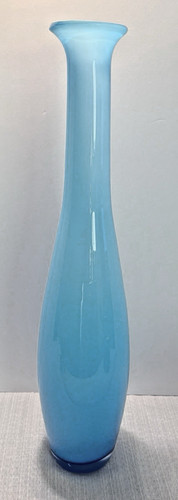 Blue opaline cased art - cased, glass