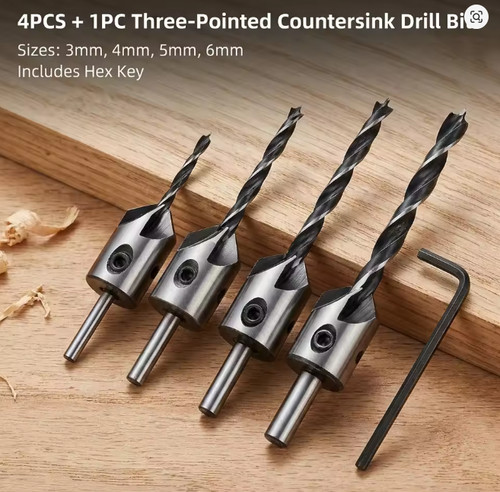 4pcs 6mm point woodworking - 4pcs, 3-6mm