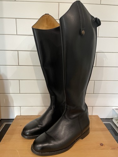 Rectiligne black leather - rectiligne, long