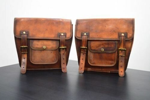 Brown leather motorcycle - leather,