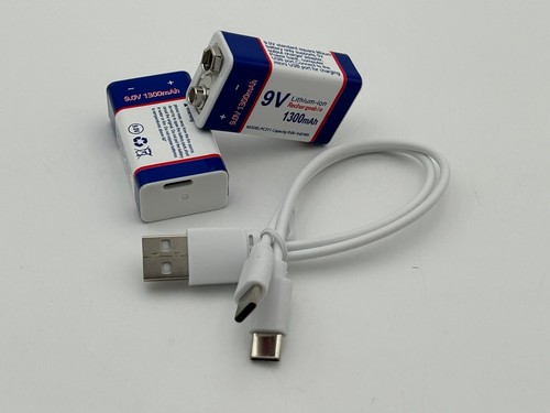 Two rechargeable 9v - (x2),
