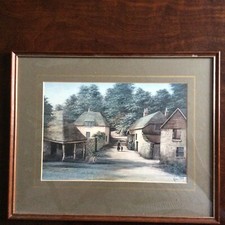 Kevin Platt village scene print