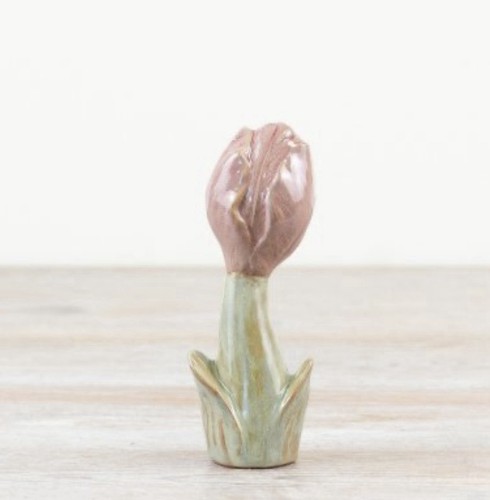 Pink tulip ornament small home - pink,