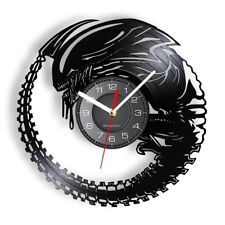 Alien Xenomorph Wall Clock With LED Backlight Vinyl Record Clock Collectible New