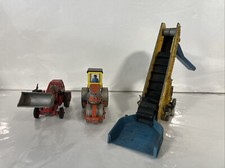 Dinky 964 Elevator Loader, 279 Bradford Roller, Muir Hill 2wl Tractor Bundle