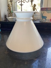 Vintage Opaline Glass Oil Lamp