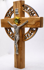 Large 10" Olive Wood Crucifix