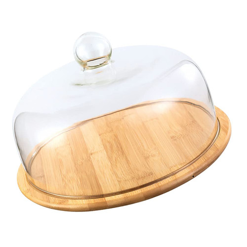 Rotating wood cake stand - cake, with