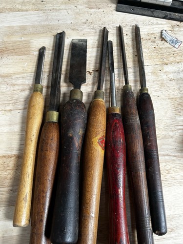 Wood turning mixed tools - wood,