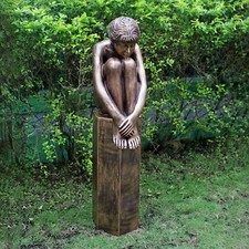 Melina on Column Nude Bronze