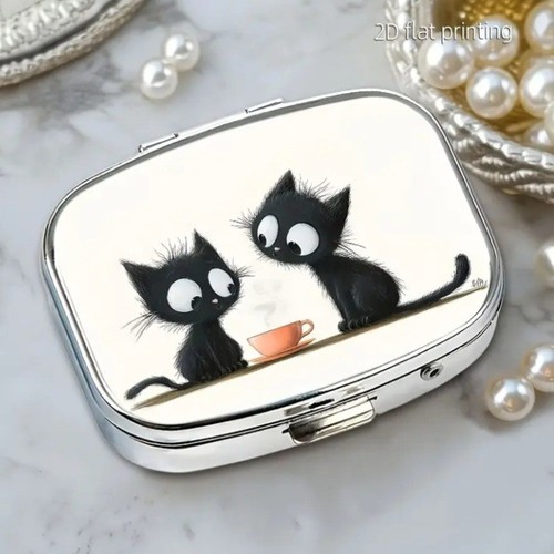 Metal pill tin - metal,