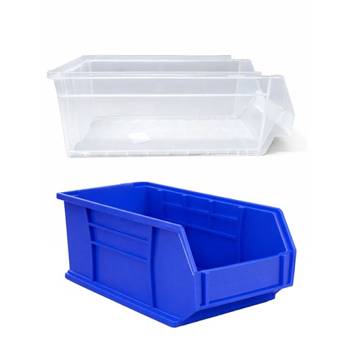 Blue clear plastic - clear,