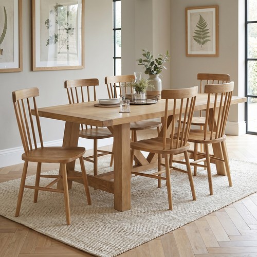 Dining table oak spindle - 6,