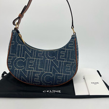Celine Ava Denim Shoulder Bag