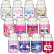 StarLyte 18oz Classic Large Glass Jar Scented Fragranced Candle 125 Hours Burn