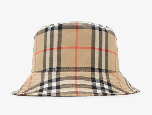 Burberry check cotton bucket - cotton,