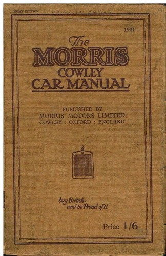 Morris cowley revised flatnose - cowley,