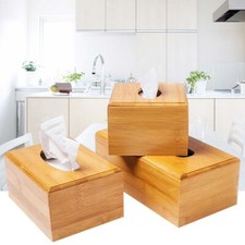 1xSquare Wooden Tissue Box