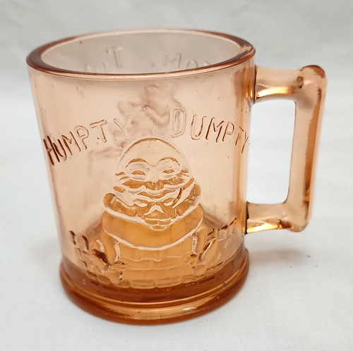 Pink glass mug - mug, humpty