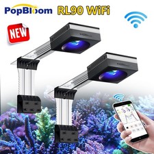 PopBloom RL90 WiFi Marine LED Aquarium Lighting for Reef Coral Fish Tank Light