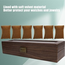 C-6 Grids Wooden Watch Storage