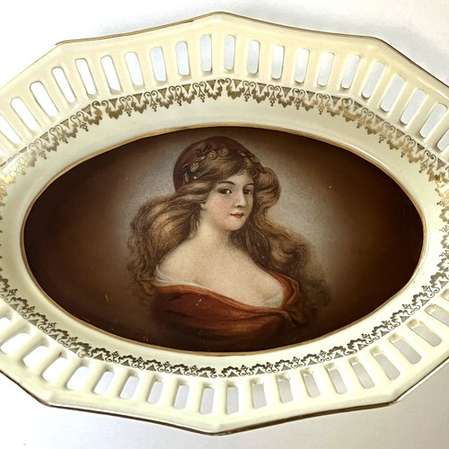 Antique porcelain portrait - antique,