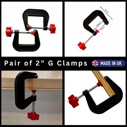Linic made clamps - g, pair