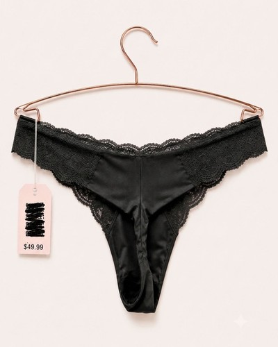 Womens panties black sexy - black,