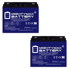 Mighty Max 12V 22AH GEL Battery Replaces Wheelchair / Electric Scooter - 2 Pack