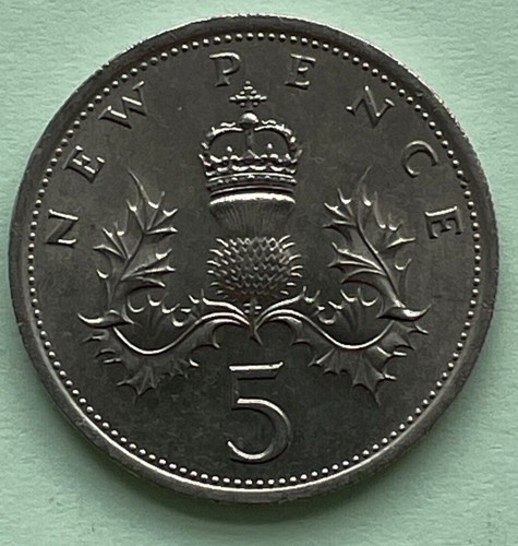 Five pence 1968 1989 large - five,