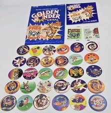  WPF Limited Edition Pogs (1996) Complete Set of 30 Including Crisp Packet!!