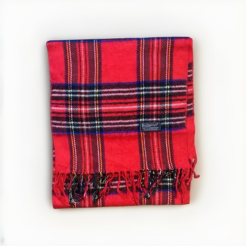 Burberry red tartan scarf 100 - red,