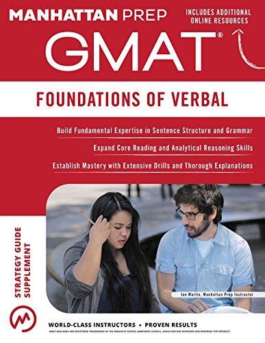 Gmat foundations verbal - foundations, of