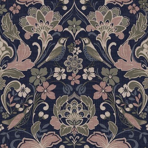Folk floral wallpaper - folk,