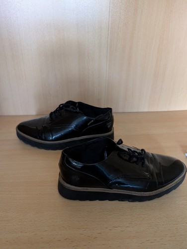 Mens black patent shoes size - mens,