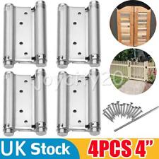 2Pairs 4-In Double Action Hinges Swing Spring Door Gate Saloon Hinge Stainless